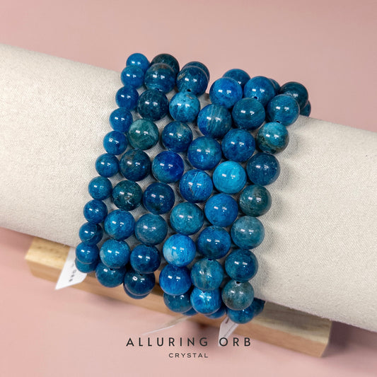 Blue Apatite Crystal Bracelet  蓝磷灰